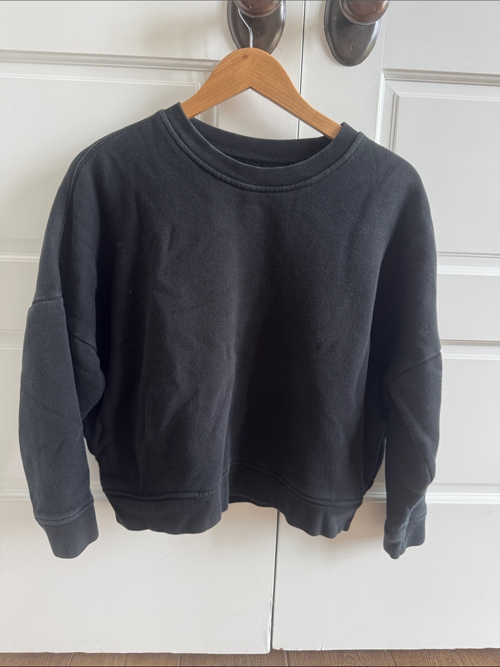 Madewell Black MWL Fleece Sweatshirt